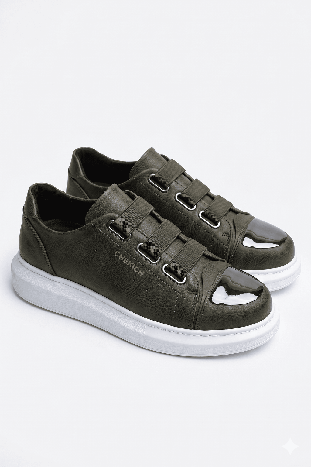 Latakia Premium Lastikli Erkek Günlük Sneaker Haki