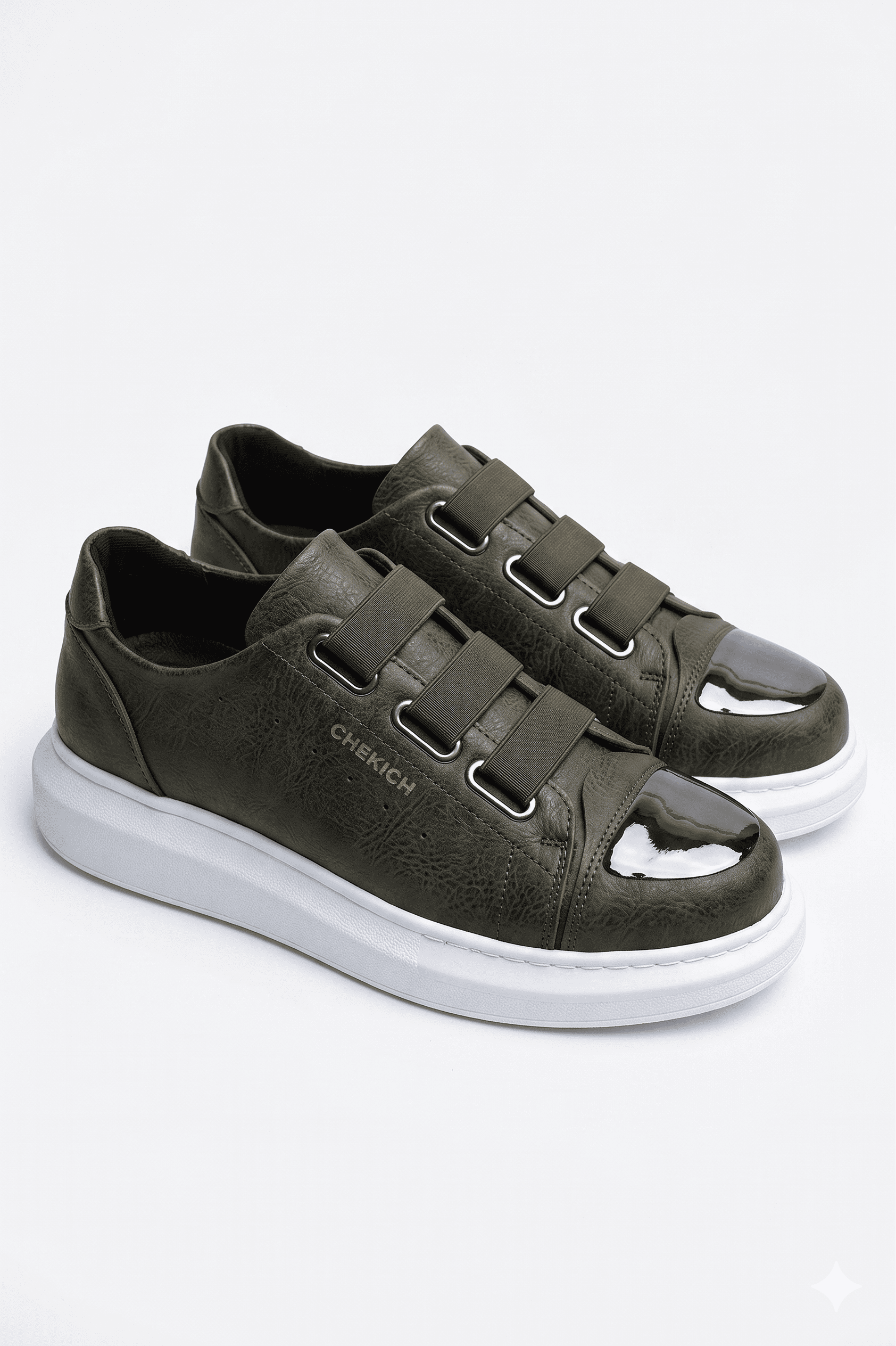 Latakia Premium Lastikli Erkek Günlük Sneaker Haki