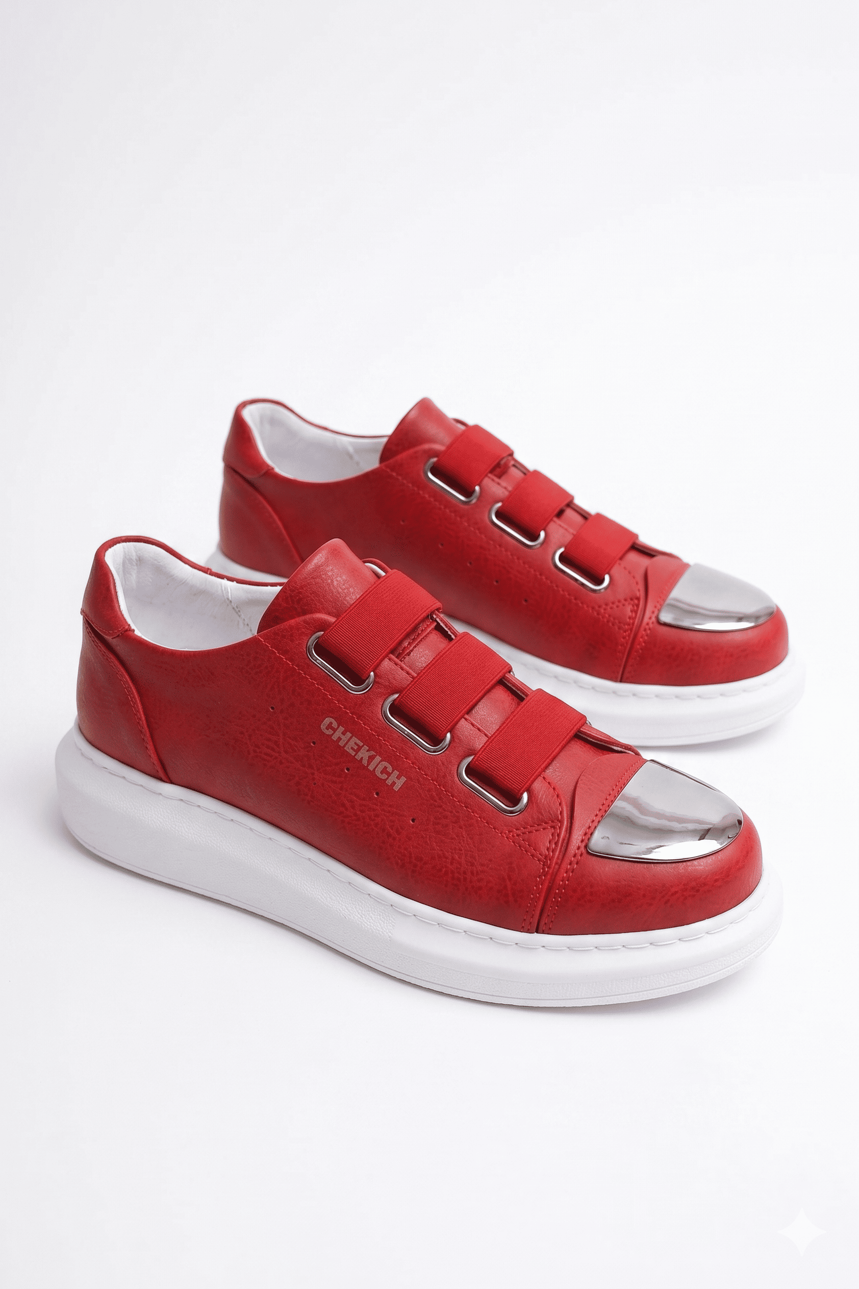 Latakia Premium Lastikli Erkek Günlük Sneaker Kırmızı