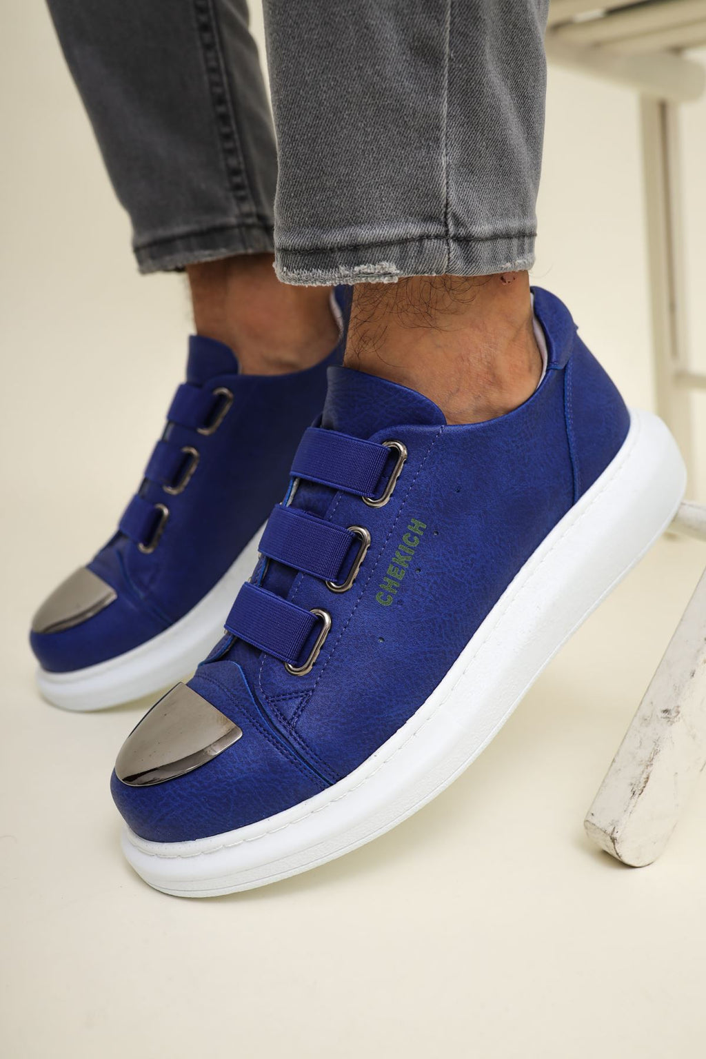 Latakia Premium Lastikli Erkek Günlük Sneaker Sax Mavi