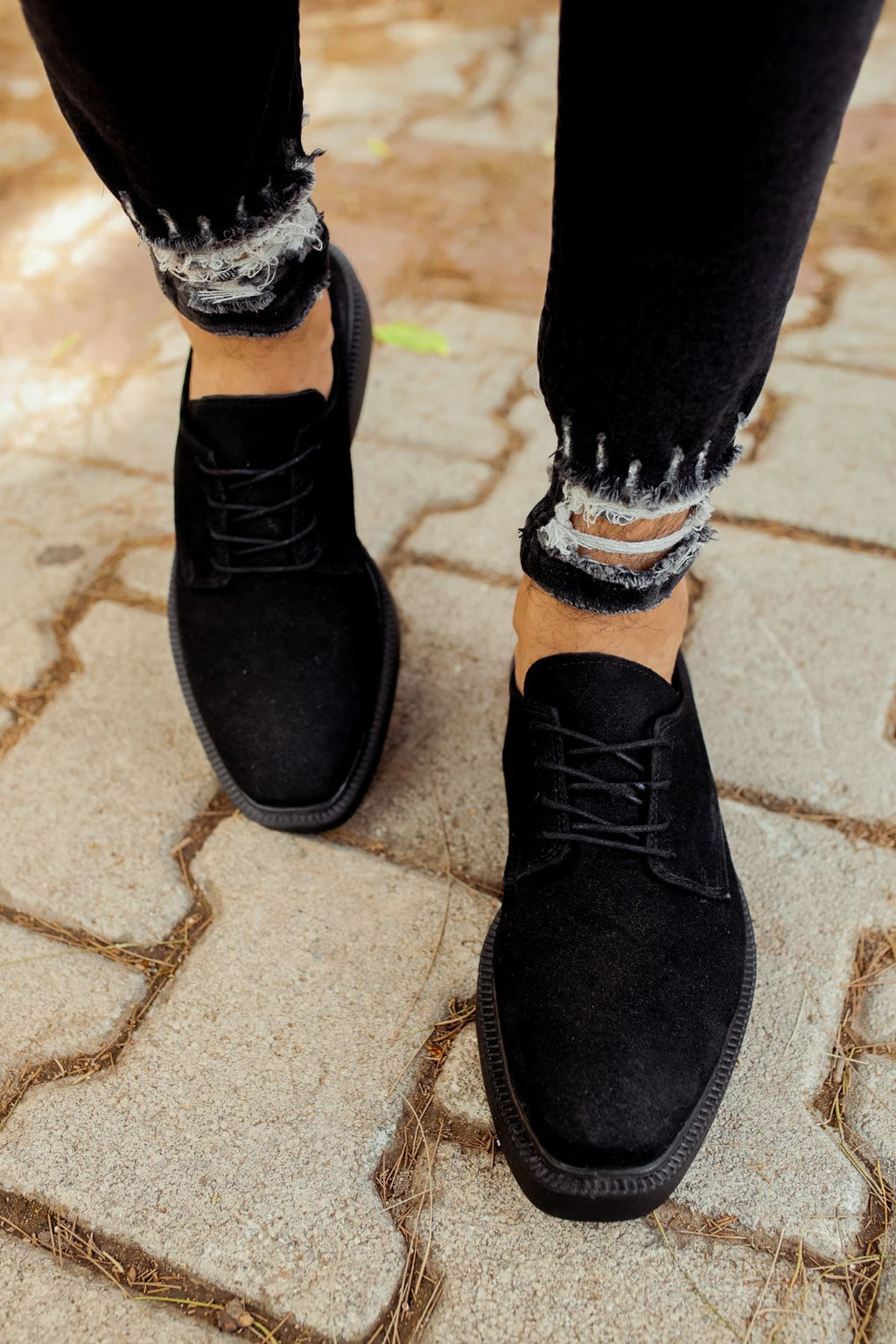 Classic Lace Premium Günlük Erkek Klasik Ayakkabı Siyah Süet