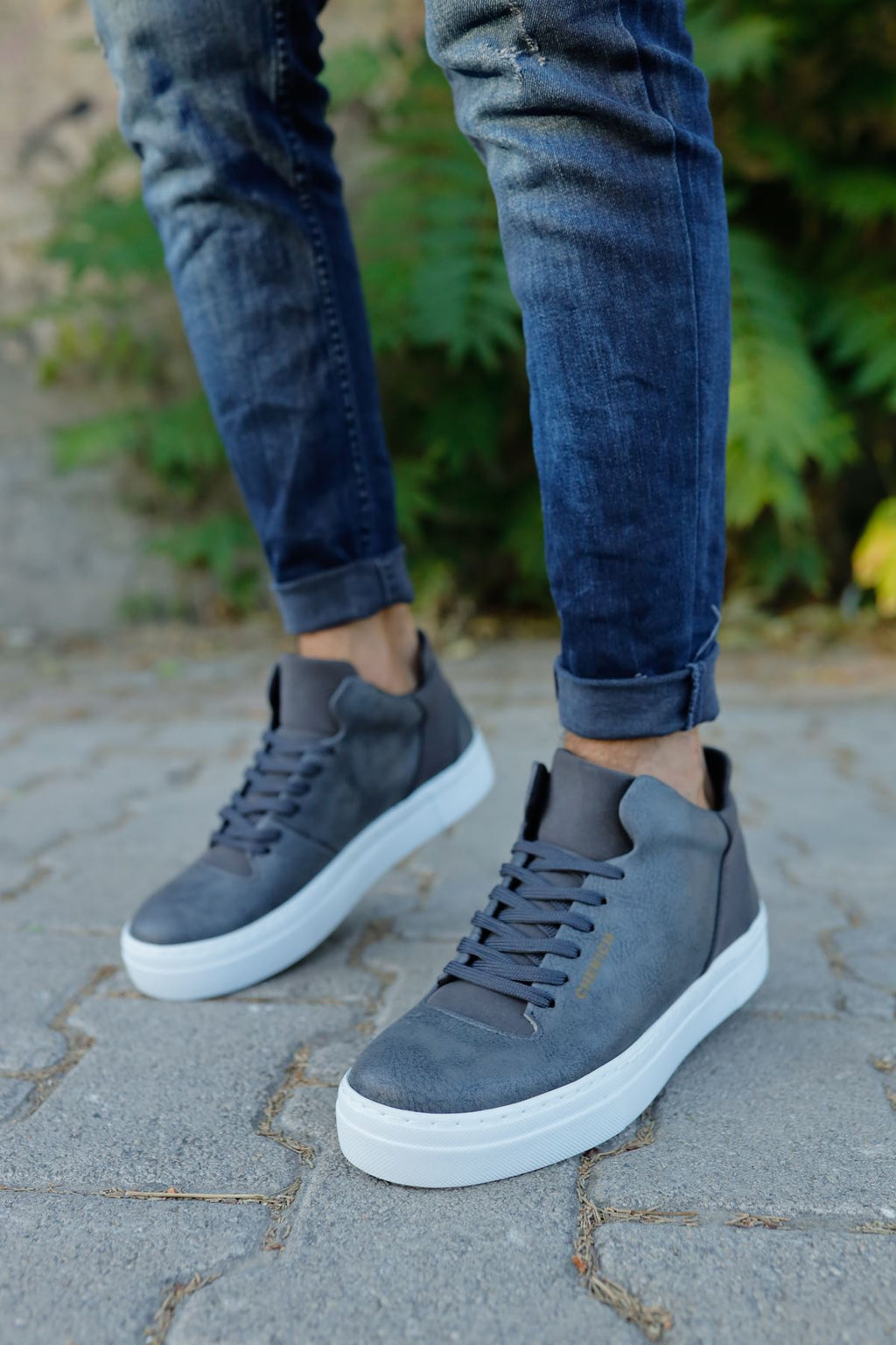 Hıde Tarz Bağcıklı Erkek Ayakkabı Spor Ayakkabı Antrasit