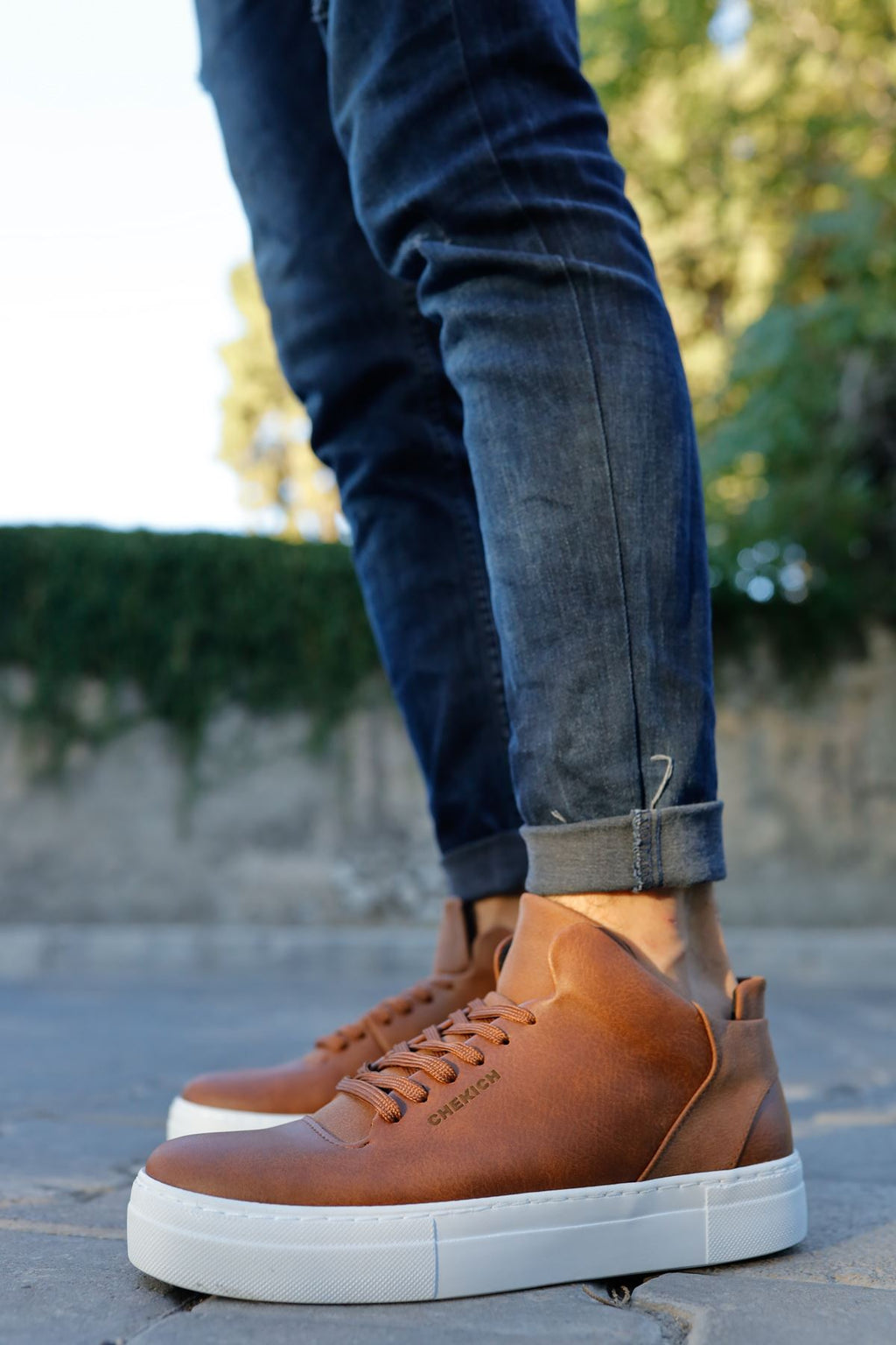 Hıde Tarz Bağcıklı Erkek Ayakkabı Spor Ayakkabı Taba