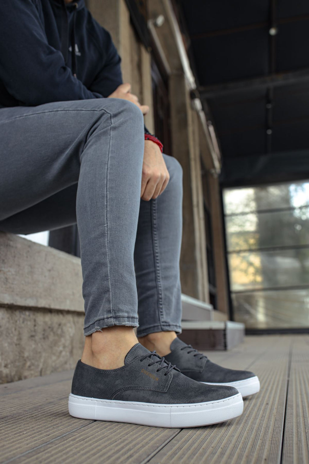 ZRC005 Bağcıklı Erkek Klasik Ayakkabı Antrasit