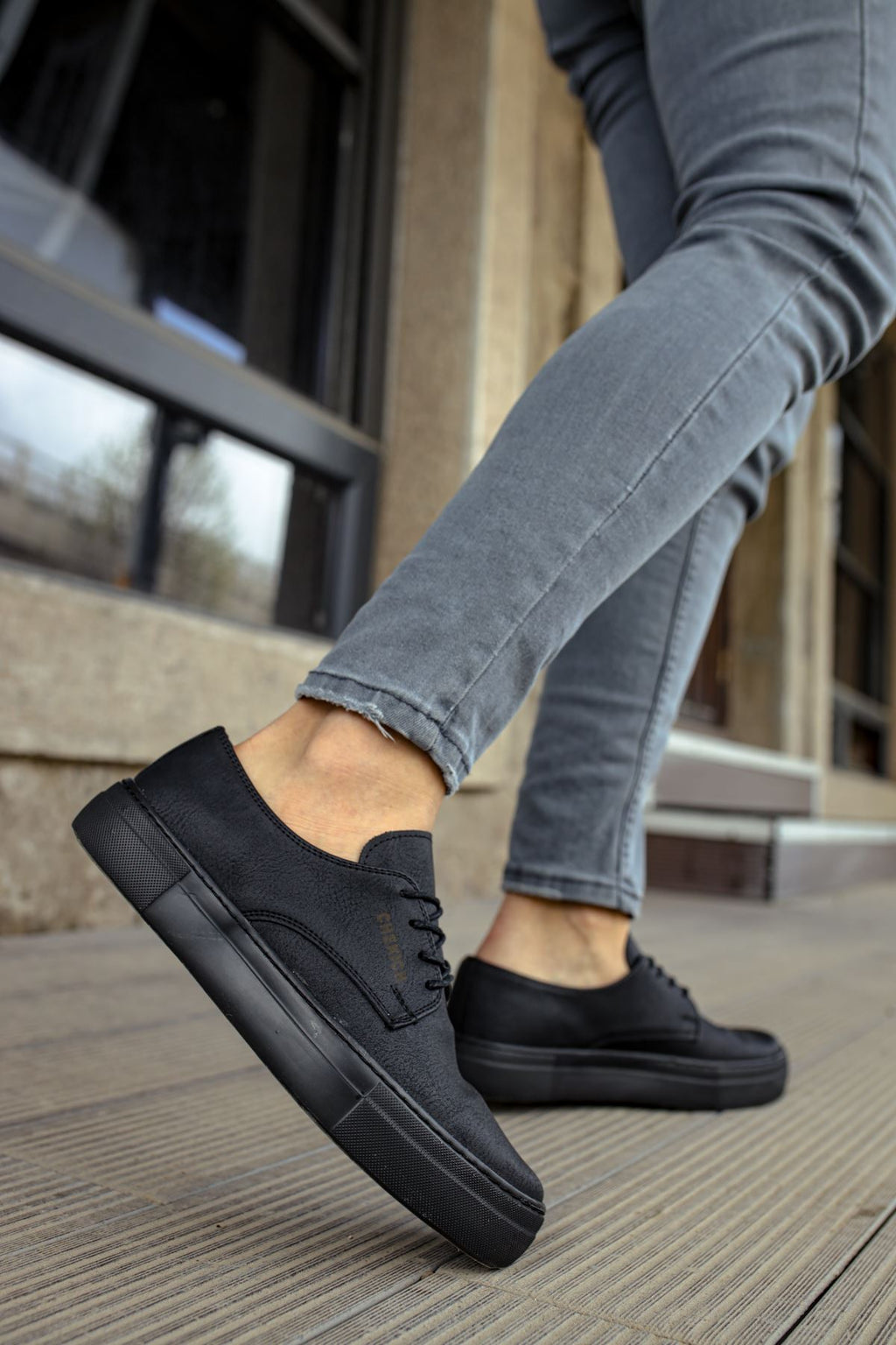 ZRC005 Bağcıklı Erkek Klasik Ayakkabı Siyah