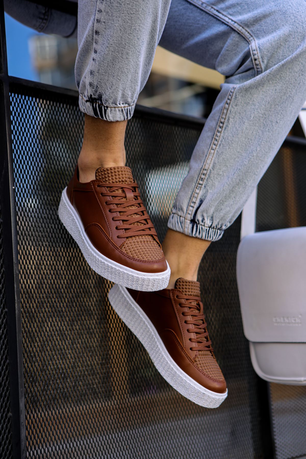 ZRC017 Premium Kalın Taban Bağcıklı Erkek Ayakkabı Taba