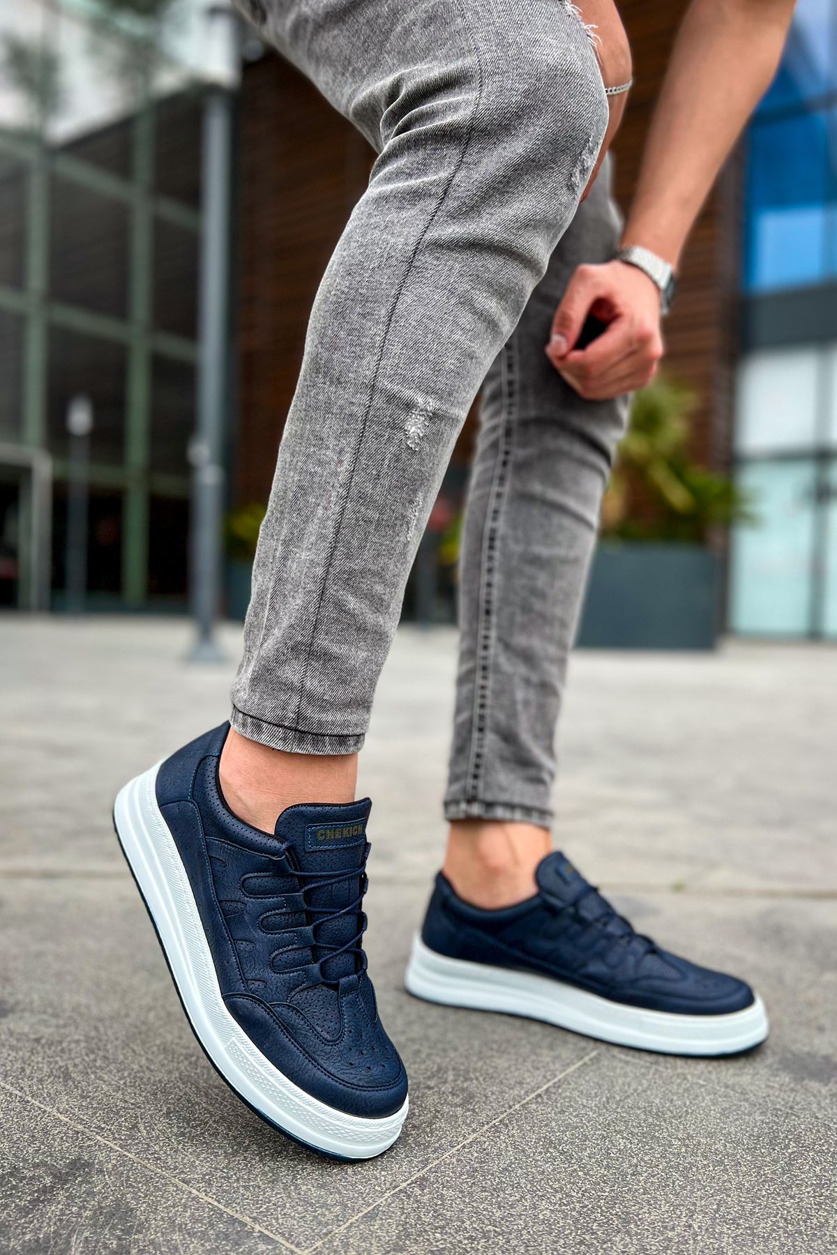 C-Rey Premium Comfort Lastikli Erkek Ayakkabı Sneaker Laci
