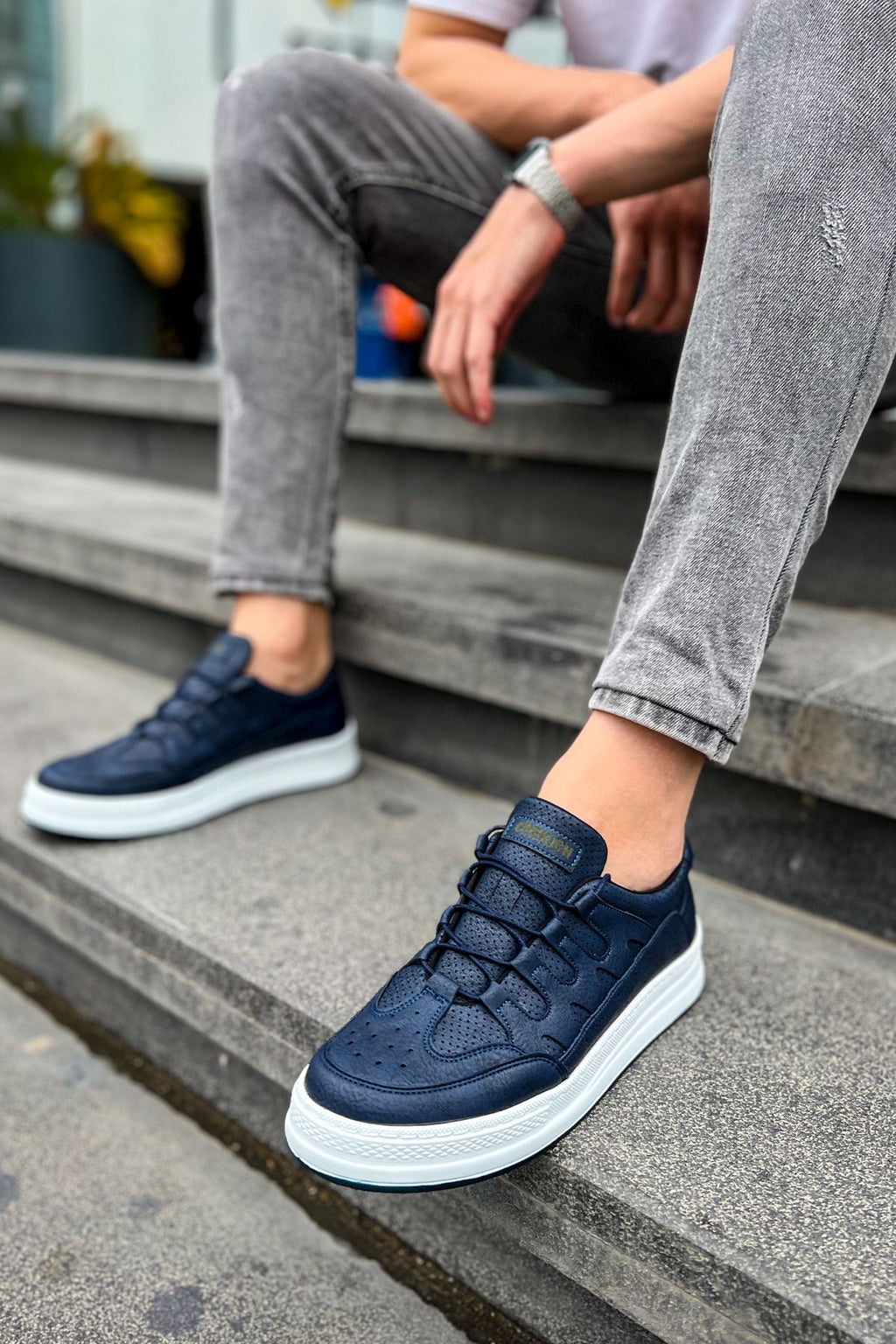 C-Rey Premium Comfort Lastikli Erkek Ayakkabı Sneaker Laci