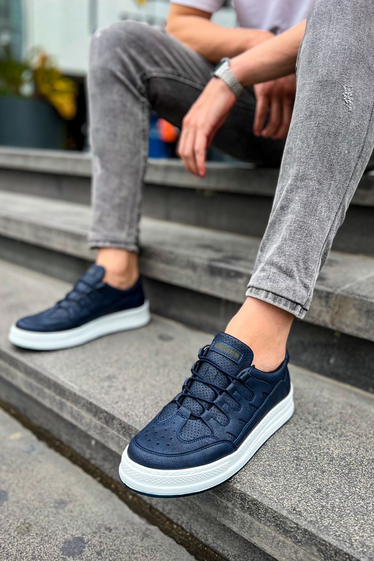 C-Rey Premium Comfort Lastikli Erkek Ayakkabı Sneaker Laci