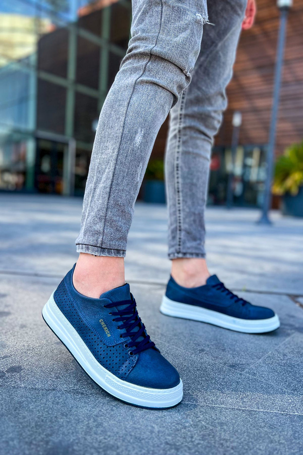 Cowien Premium Erkek Tarz Bağcıklı Sneaker Laci
