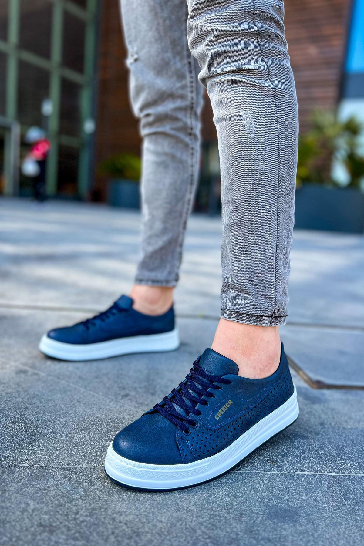 Cowien Premium Erkek Tarz Bağcıklı Sneaker Laci