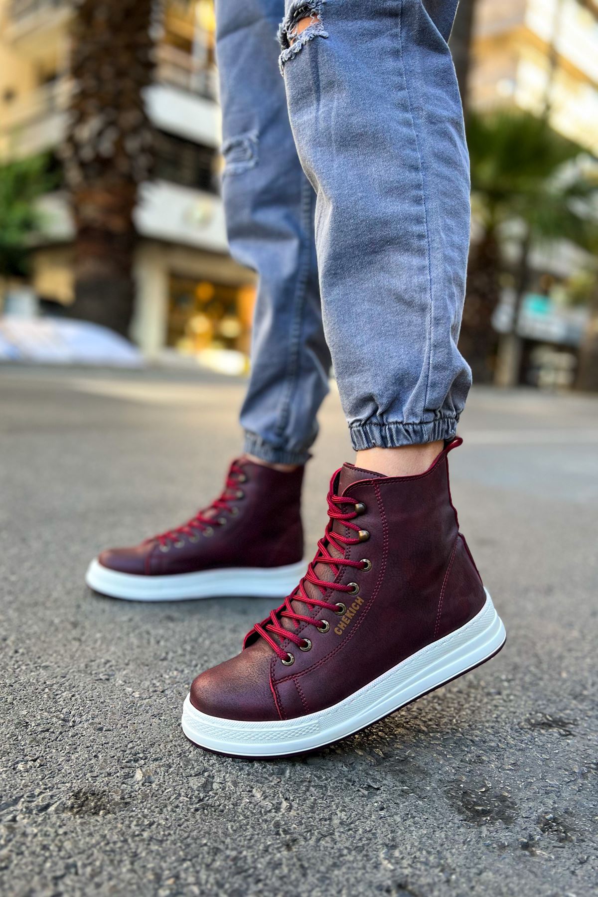 Between Premium Erkek Bot Bordo