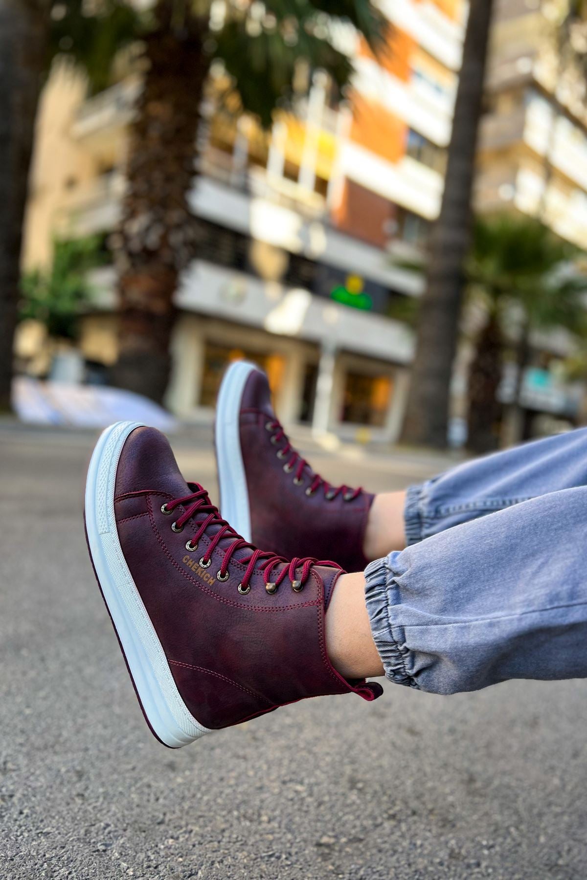 Between Premium Erkek Bot Bordo