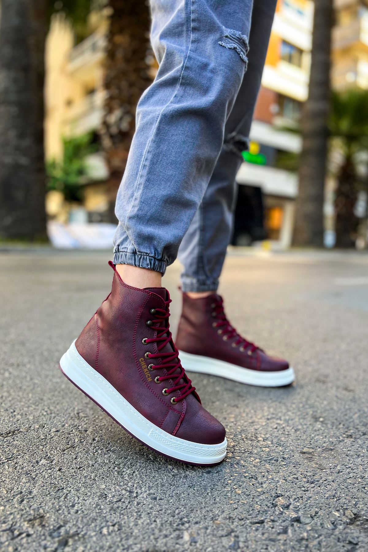 Between Premium Erkek Bot Bordo