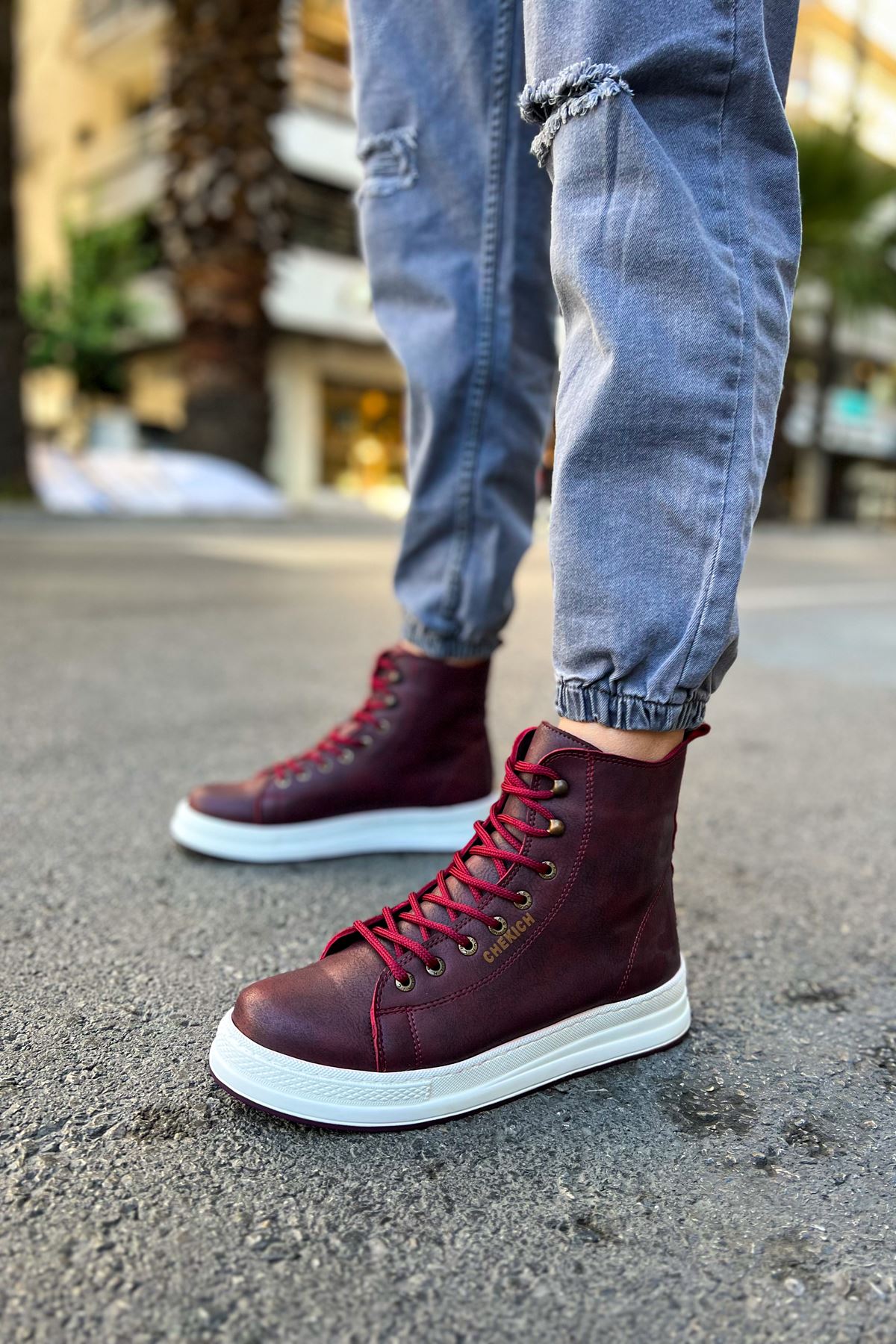 Between Premium Erkek Bot Bordo