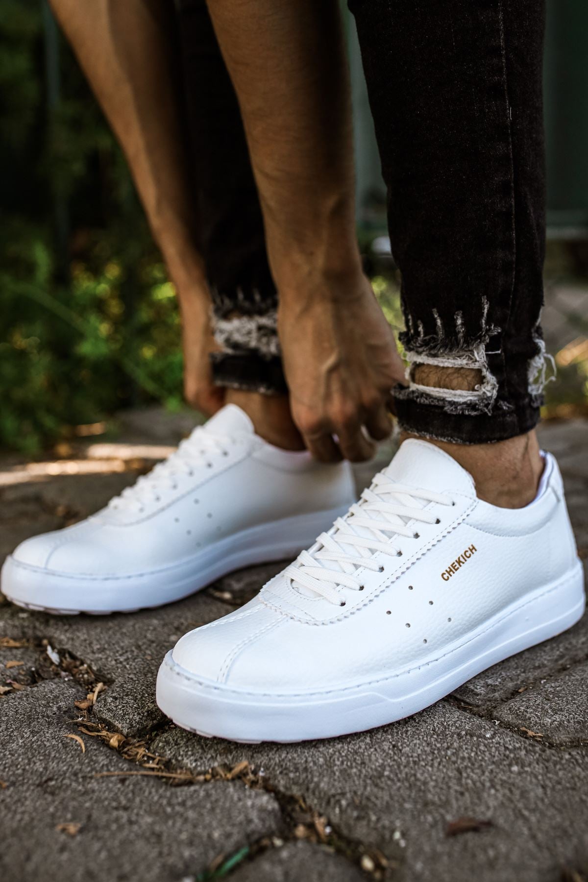 ZRC063 Erkek Bağcıklı Günlük Spor Ayakkabı Beyaz