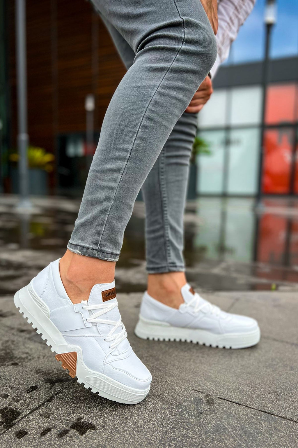 Warrem Premium Tarz Erkek Spor Ayakkabı Beyaz