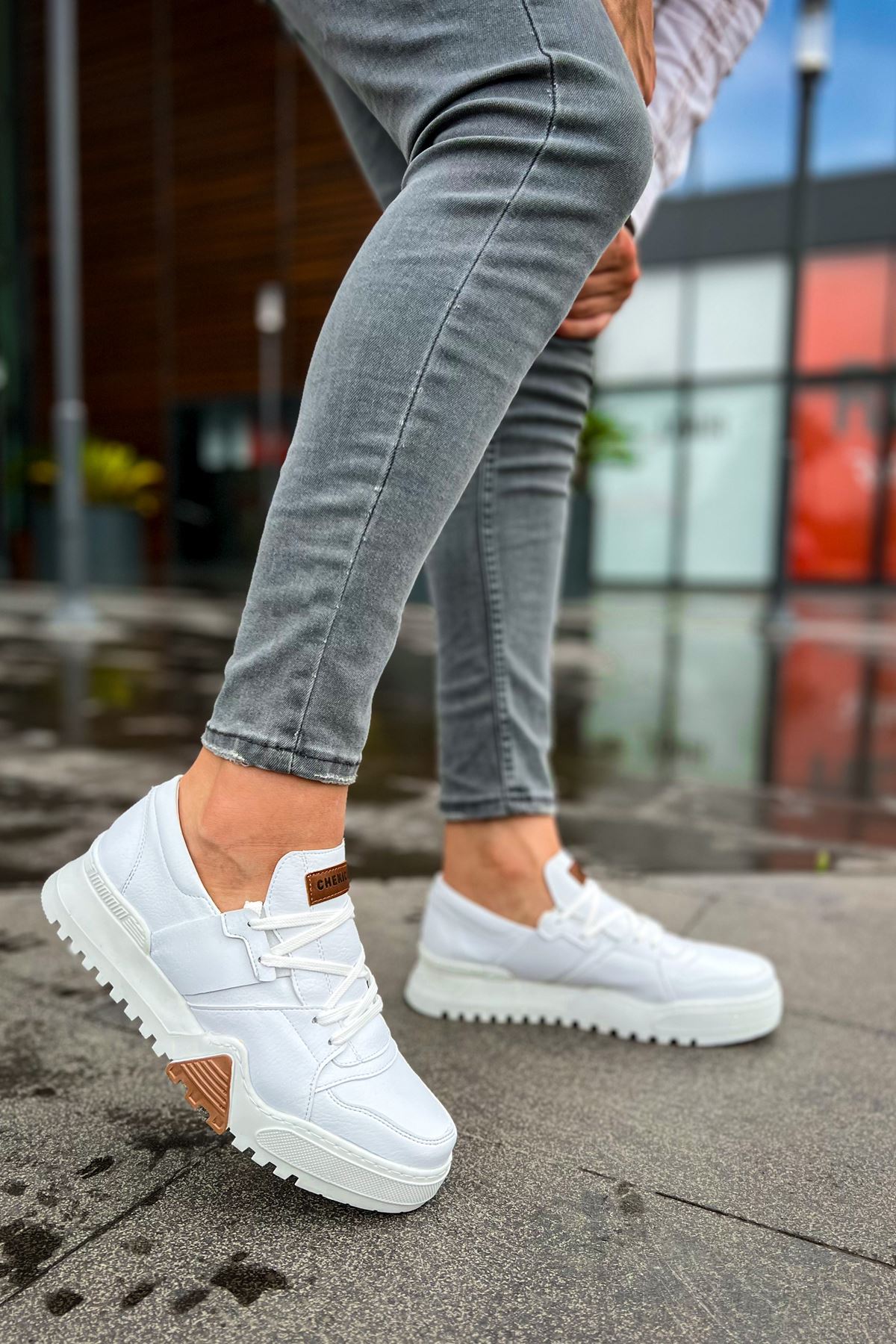 Warrem Premium Tarz Erkek Spor Ayakkabı Beyaz