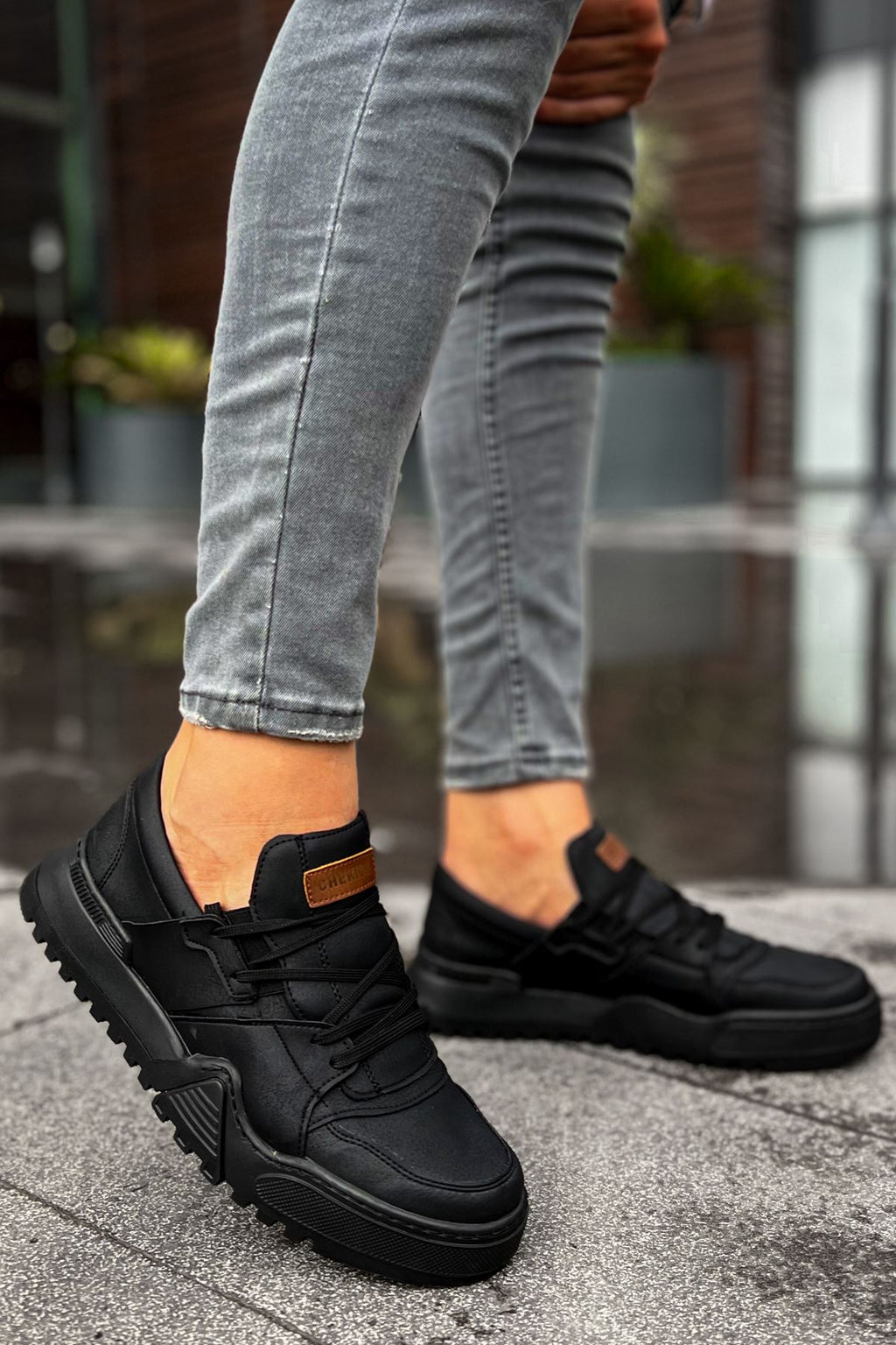 Warrem Premium Tarz Erkek Spor Ayakkabı Siyah
