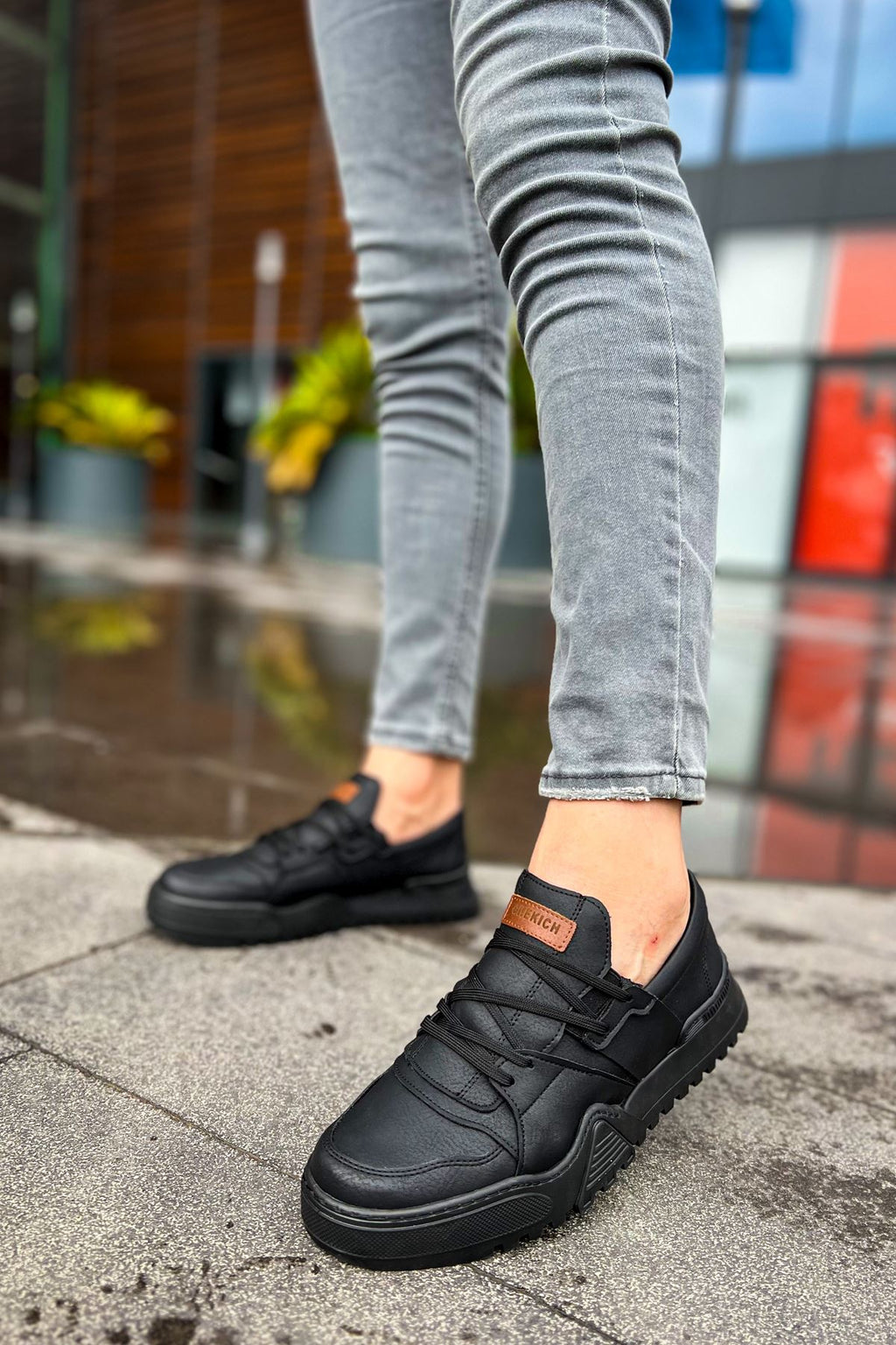 Warrem Premium Tarz Erkek Spor Ayakkabı Siyah