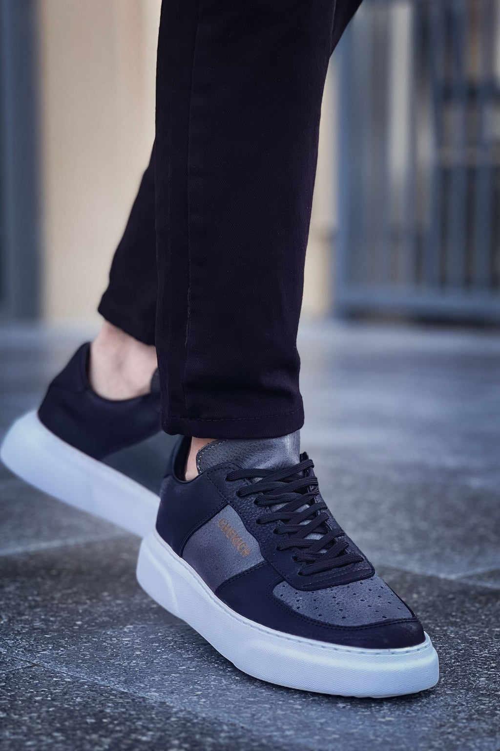 Kenton Bağcıklı Kalın Taban Erkek Sneaker Antrasit