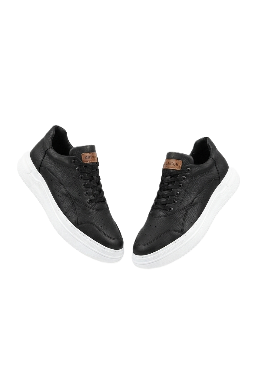 ZRC115 Premium Günlük Erkek Spor Sneaker Siyah Beyaz
