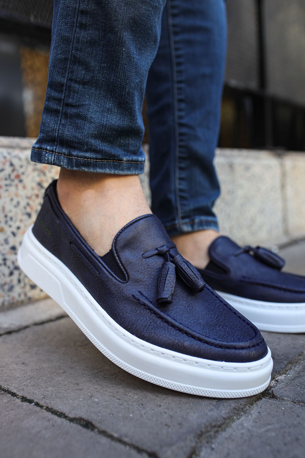 Loafer-X Günlük Erkek Loafer Ayakkabı Lacivert