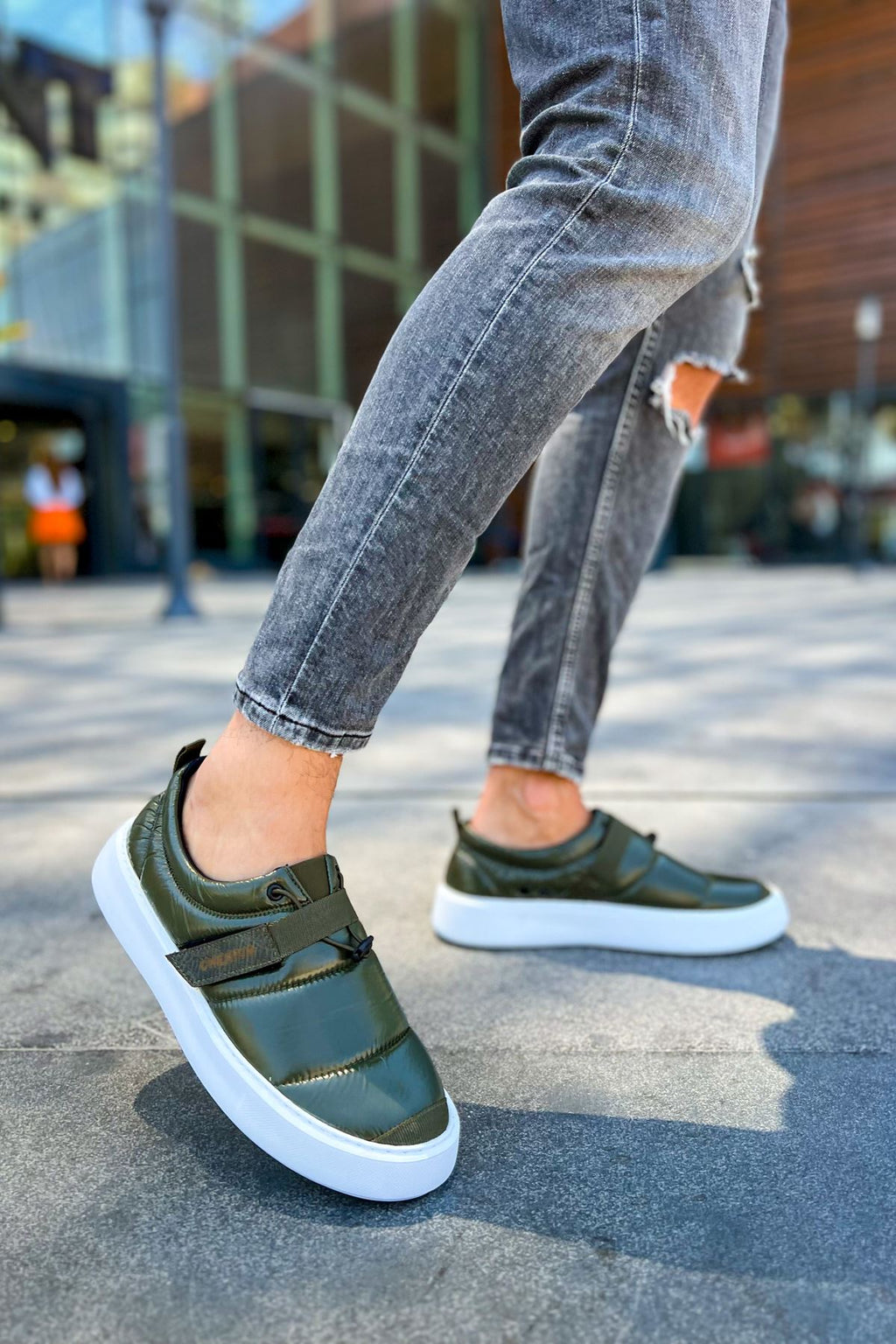 Parachute Paraşüt Kumaş Cırtlı Erkek Ayakkabı Haki