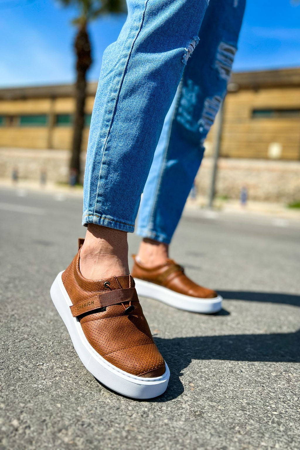 Dobeny Cırtlı Günlük Erkek Casual Ayakkabı Taba