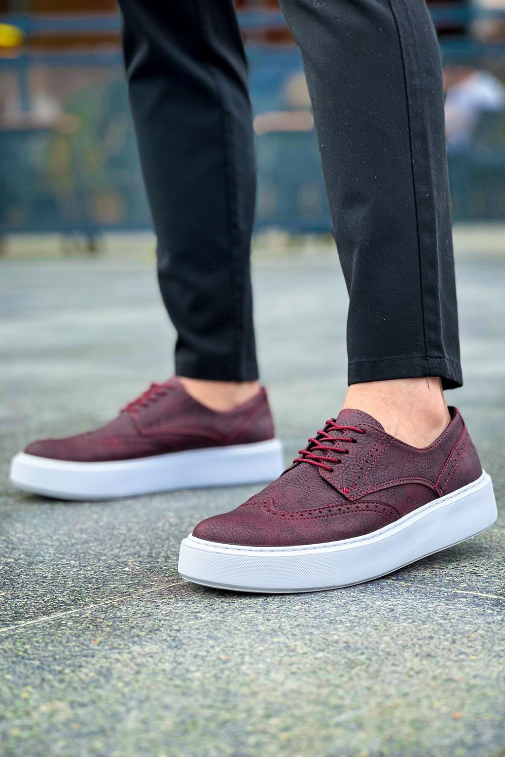 Changer Over Premium Erkek Günlük Casual Ayakkabı Bordo