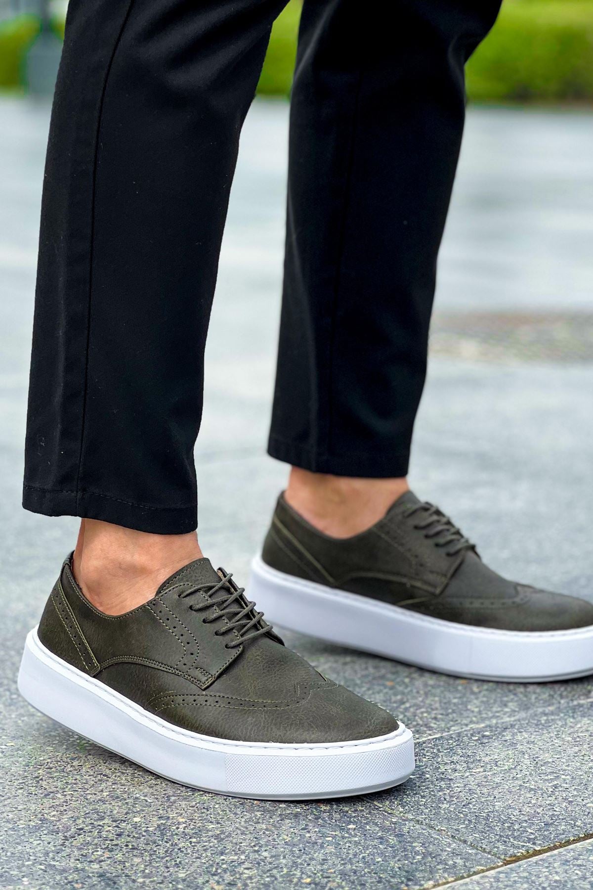 Changer Over Premium Erkek Günlük Casual Ayakkabı Haki