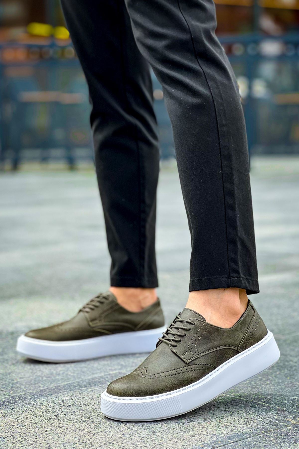 Changer Over Premium Erkek Günlük Casual Ayakkabı Haki