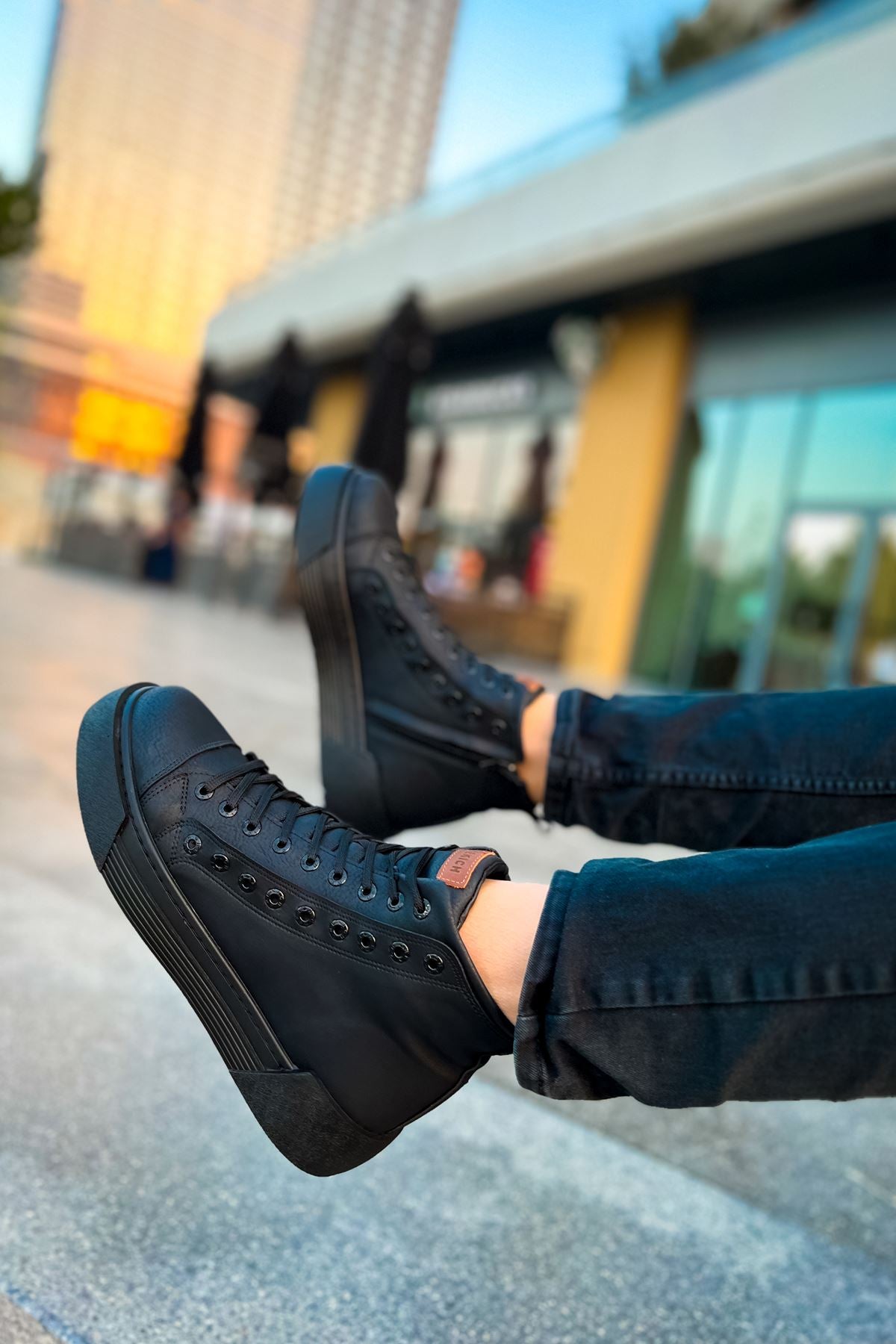 Blazer Kışlık Fermuarlı Erkek Bot Siyah