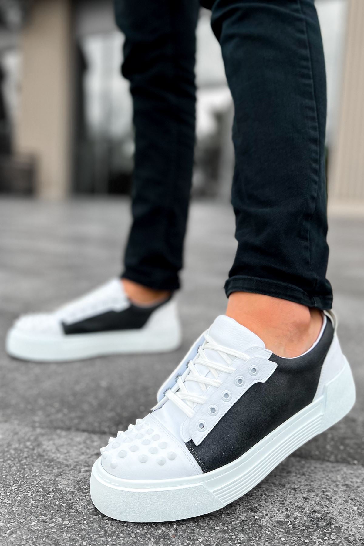 Thorn Kalın Taban Bağcıklı Erkek Sneaker Antrasit