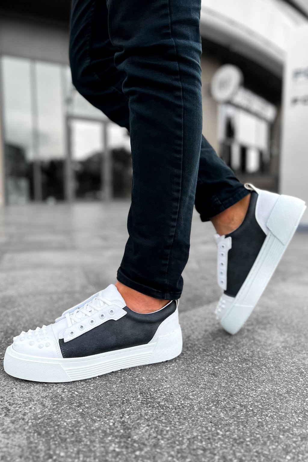 Thorn Kalın Taban Bağcıklı Erkek Sneaker Antrasit