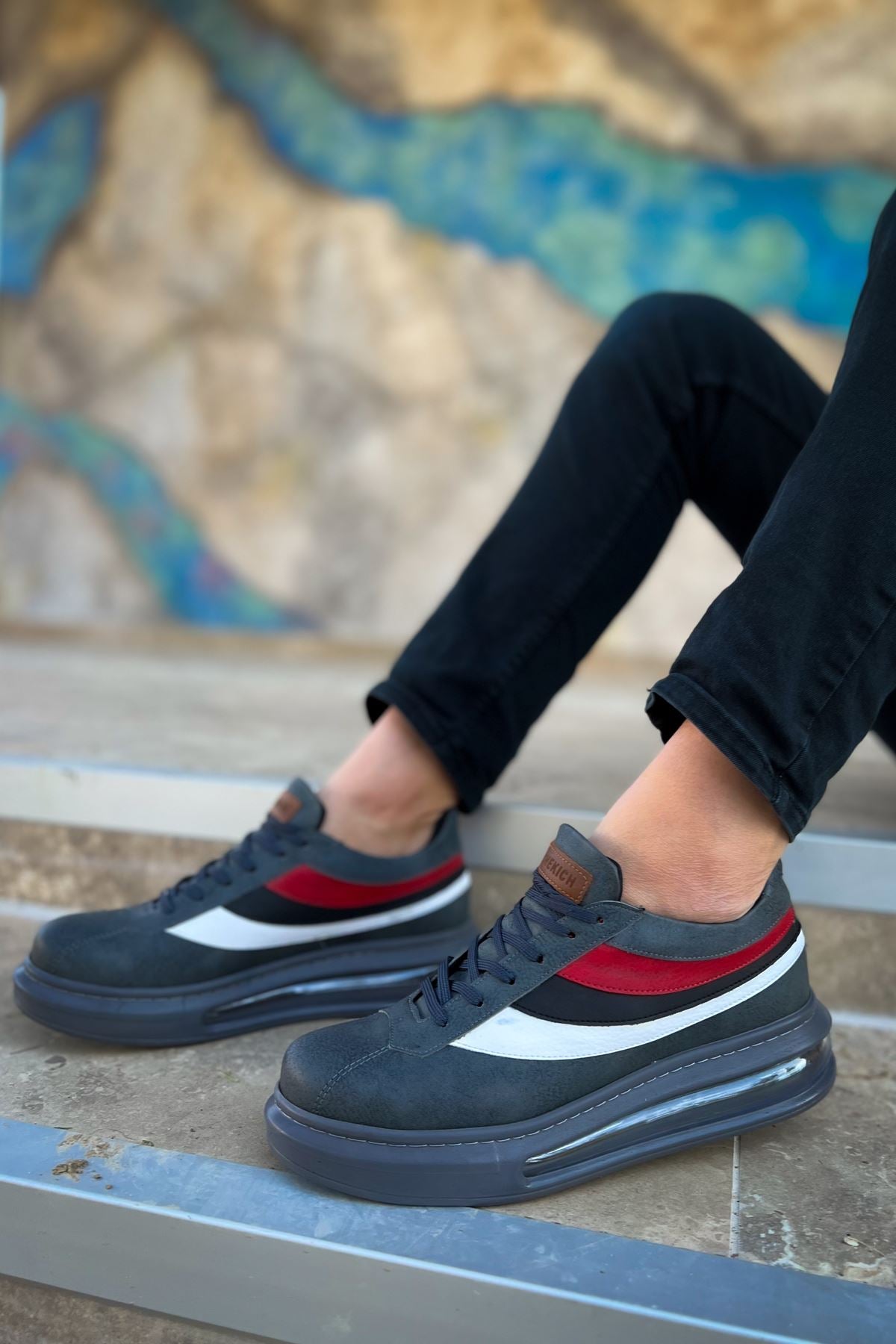 ZRC171 - Air Taban Bağcıklı Erkek Spor Ayakkabı Antrasit