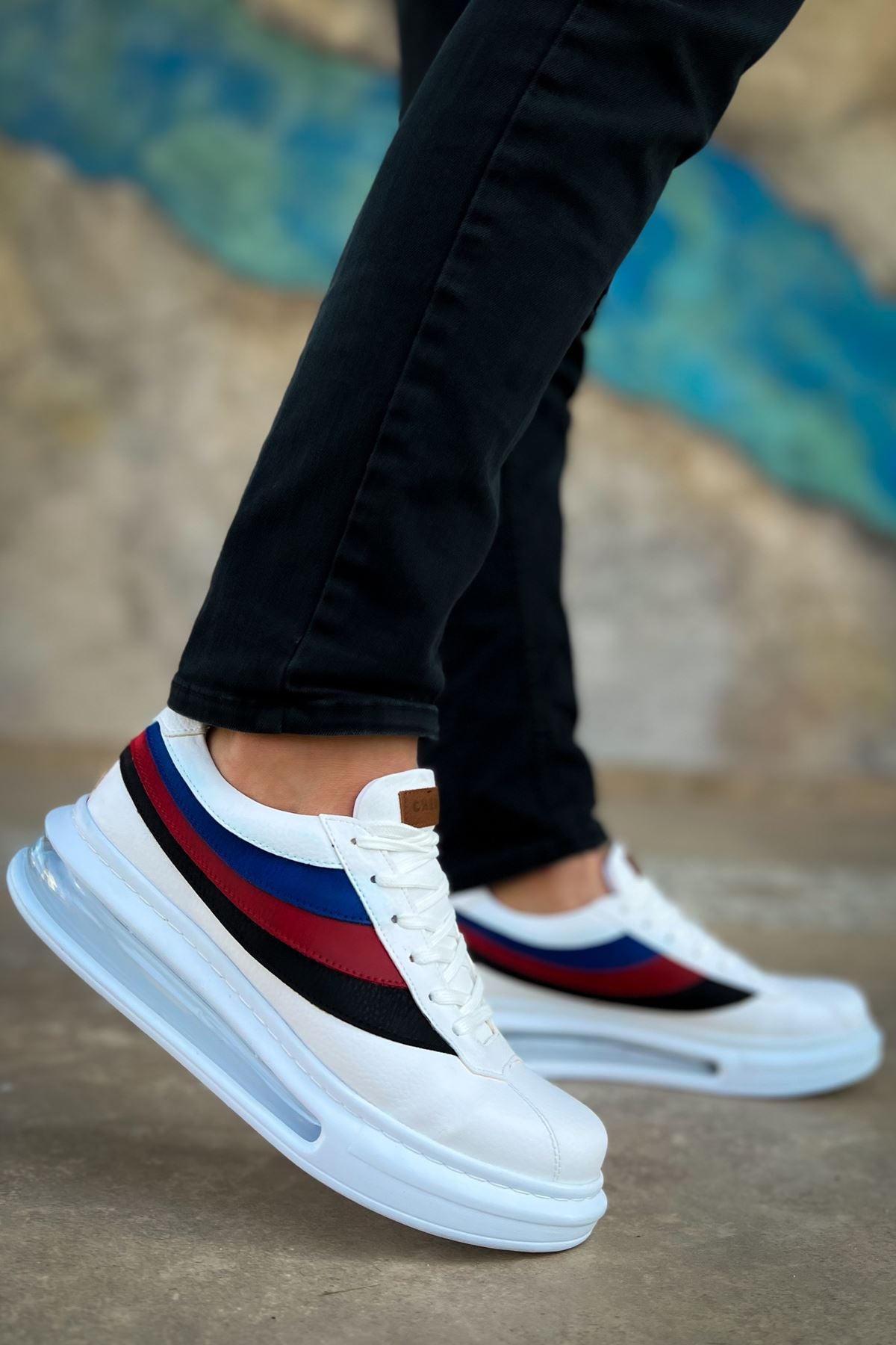 ZRC171 - Air Taban Bağcıklı Erkek Spor Ayakkabı Beyaz