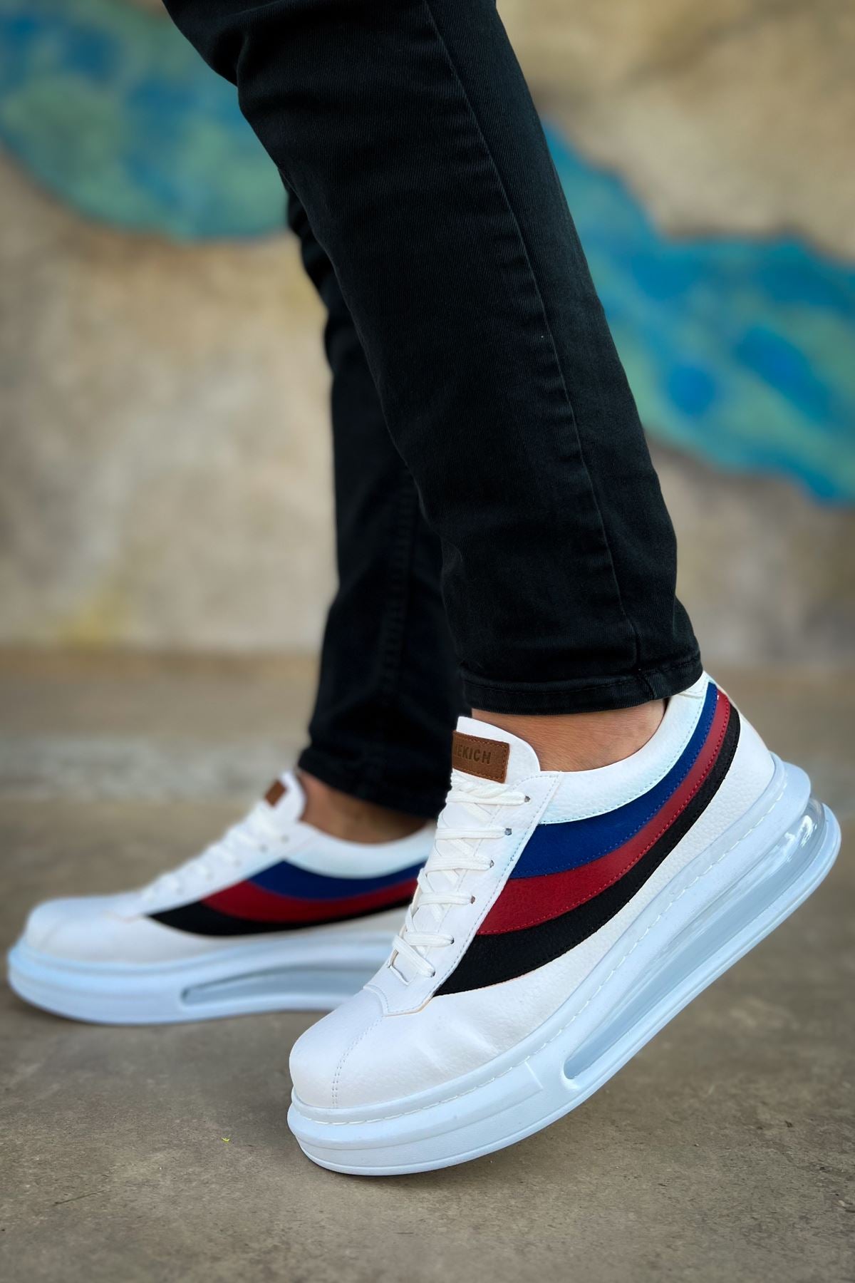 ZRC171 - Air Taban Bağcıklı Erkek Spor Ayakkabı Beyaz