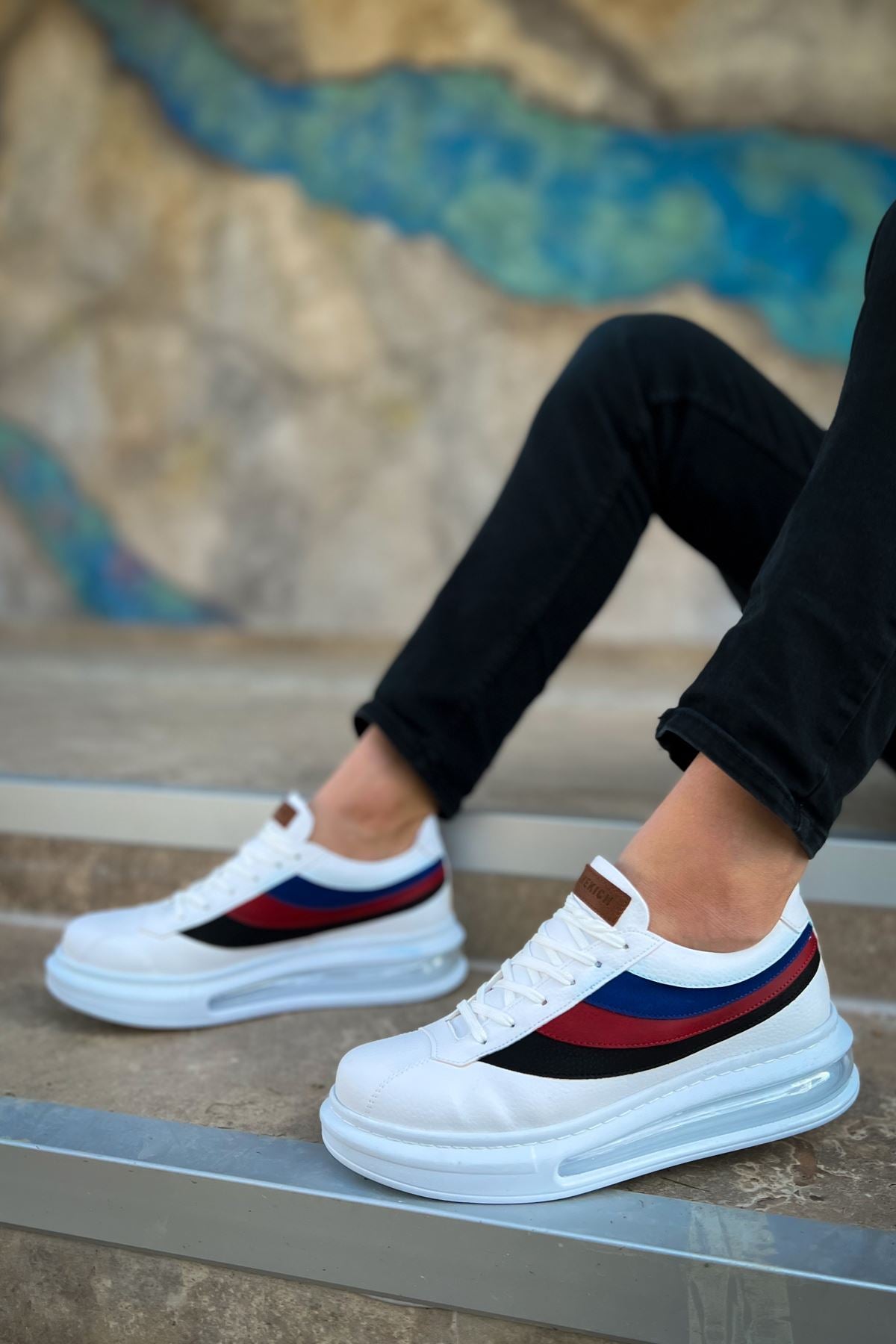 ZRC171 - Air Taban Bağcıklı Erkek Spor Ayakkabı Beyaz