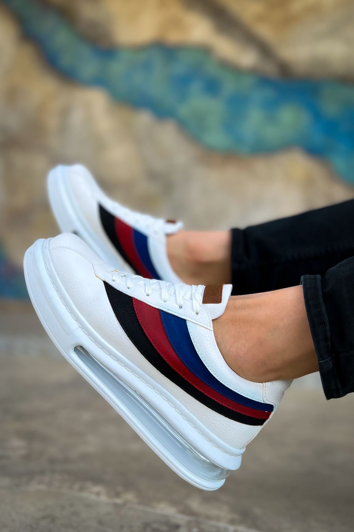 ZRC171 - Air Taban Bağcıklı Erkek Spor Ayakkabı Beyaz