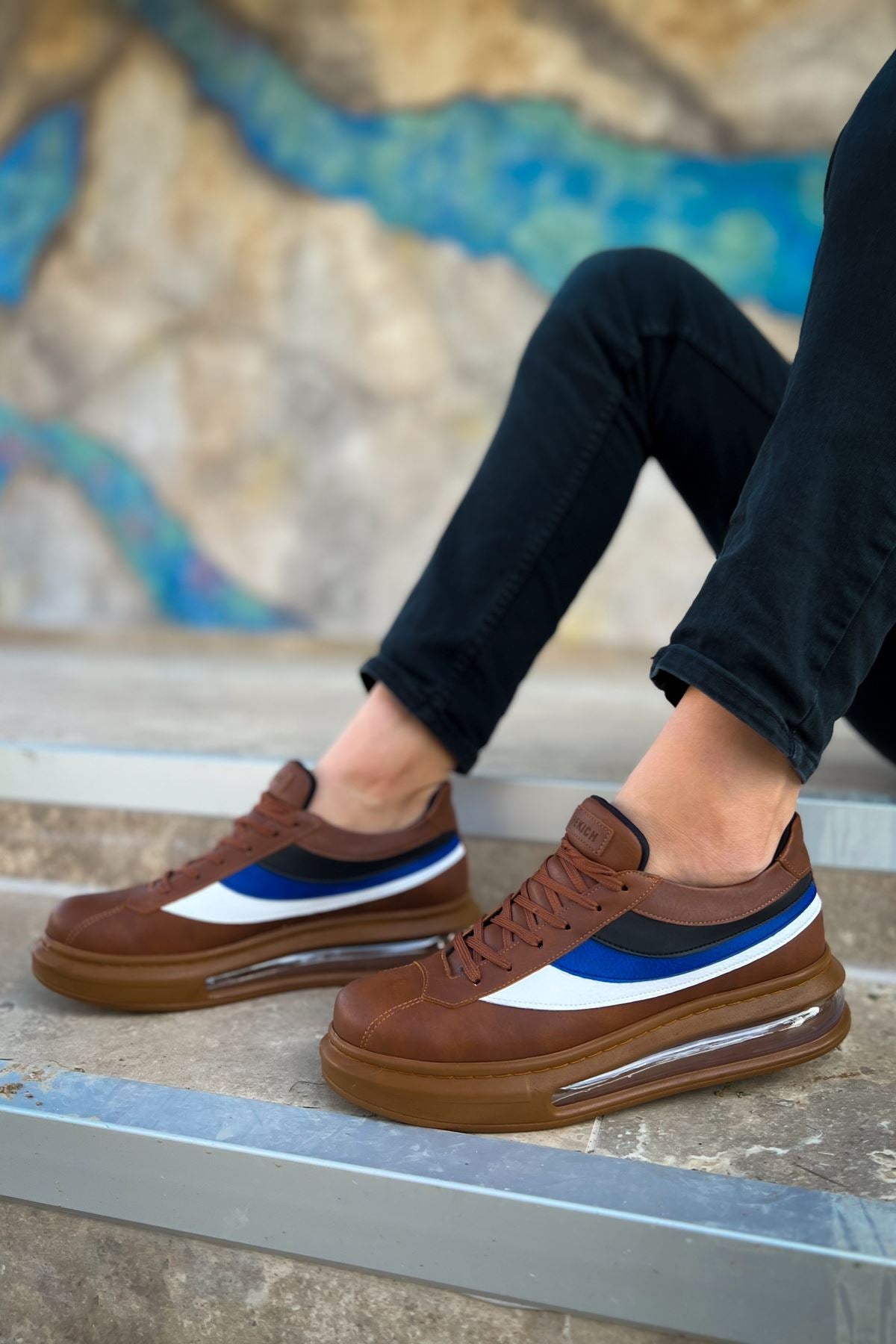 ZRC171 - Air Taban Bağcıklı Erkek Spor Ayakkabı Taba