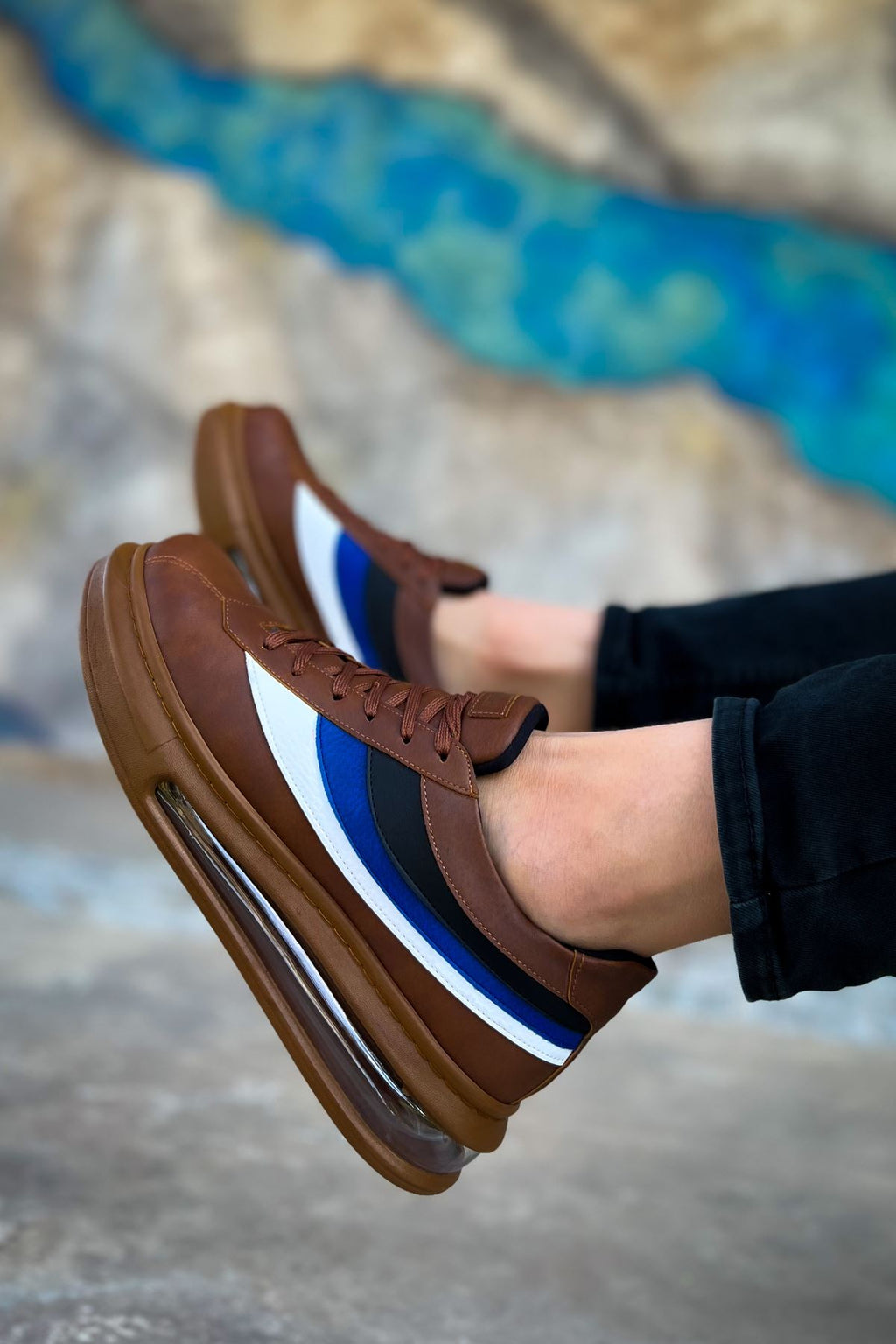 ZRC171 - Air Taban Bağcıklı Erkek Spor Ayakkabı Taba