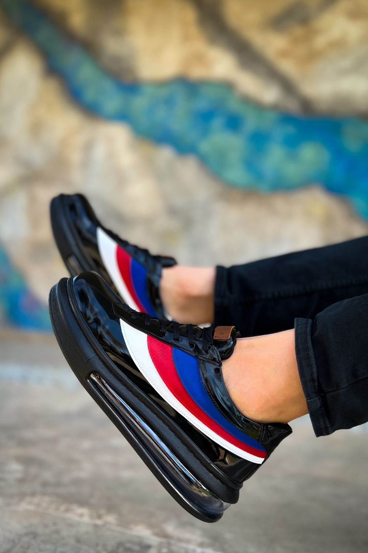 ZRC171 - Air Taban Bağcıklı Erkek Spor Ayakkabı Siyah