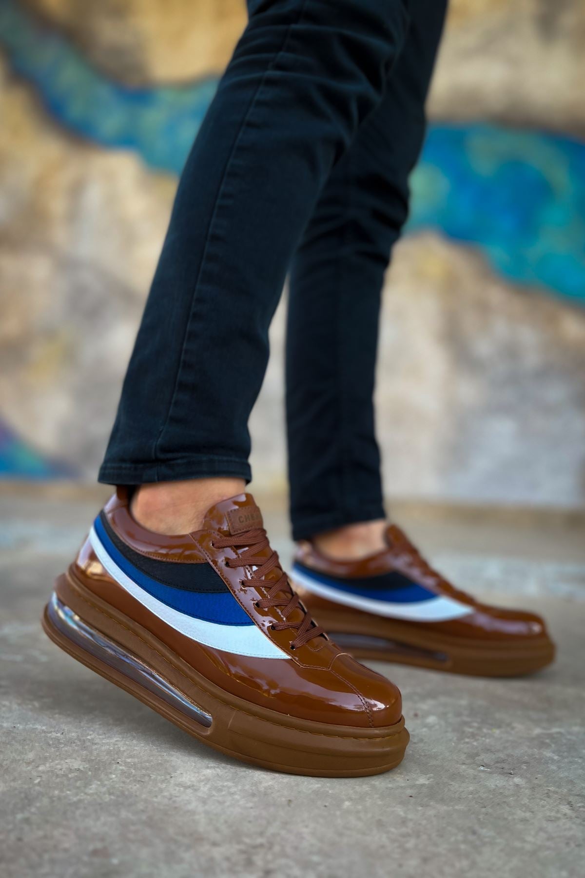 ZRC171 - Air Taban Bağcıklı Erkek Spor Ayakkabı Taba