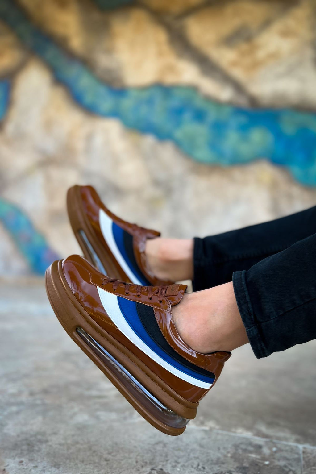 ZRC171 - Air Taban Bağcıklı Erkek Spor Ayakkabı Taba