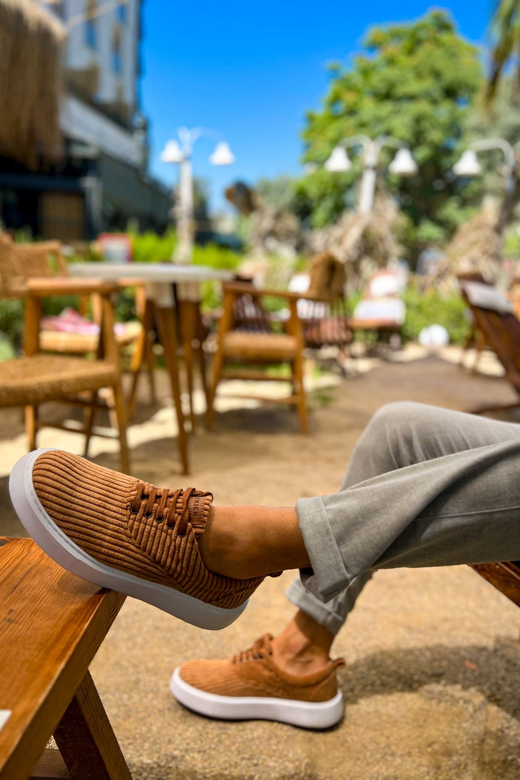 Velluto Premium Kadife Tarz Erkek Günlük Ayakkabı Taba