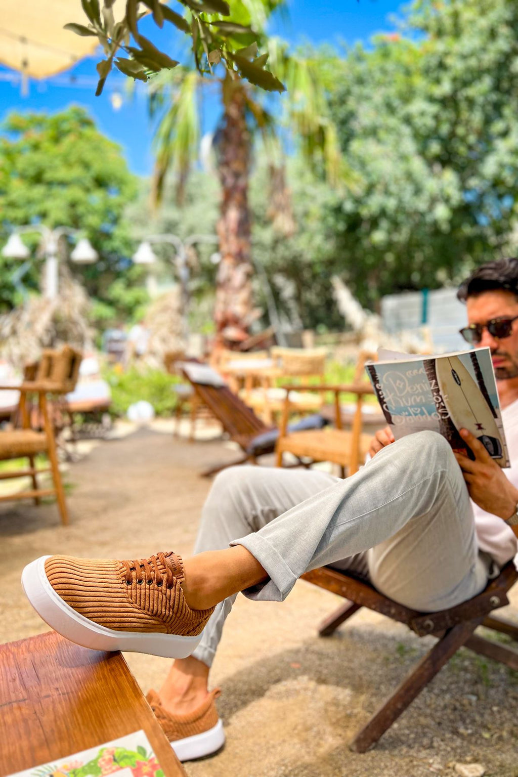 Velluto Premium Kadife Tarz Erkek Günlük Ayakkabı Taba