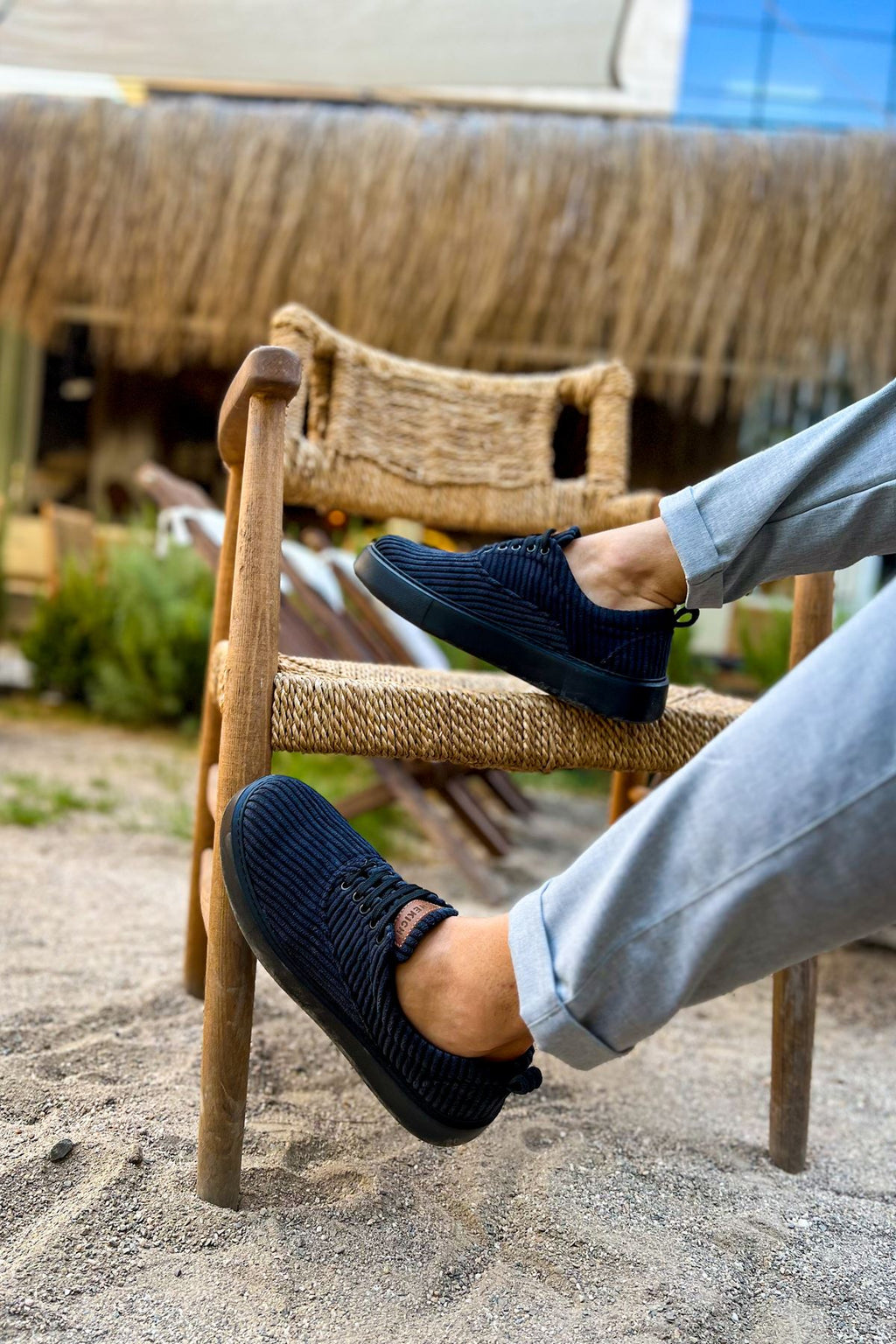 Velluto Premium Kadife Tarz Erkek Günlük Ayakkabı Siyah