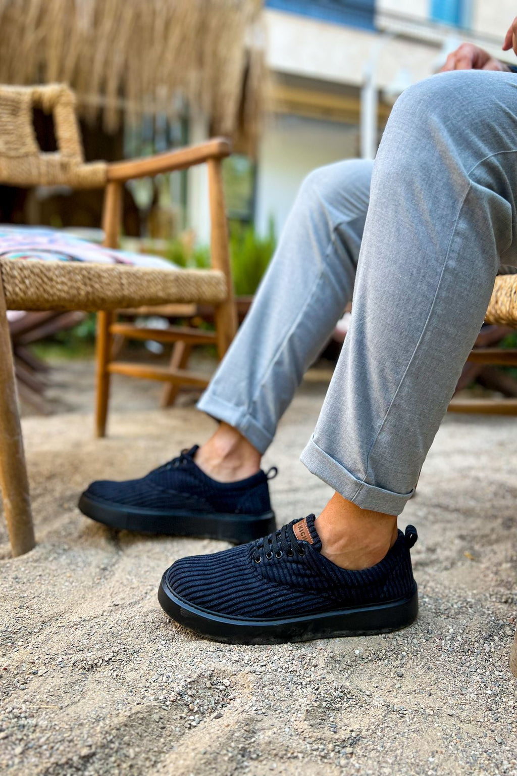 Velluto Premium Kadife Tarz Erkek Günlük Ayakkabı Siyah