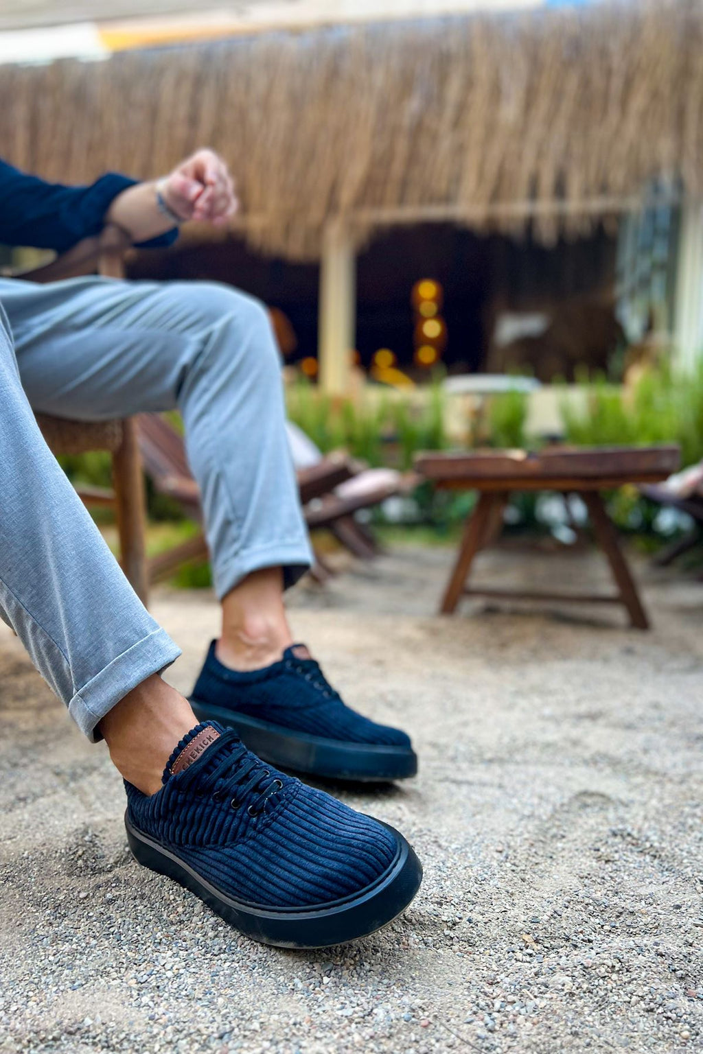 Velluto Premium Kadife Tarz Erkek Günlük Ayakkabı Siyah